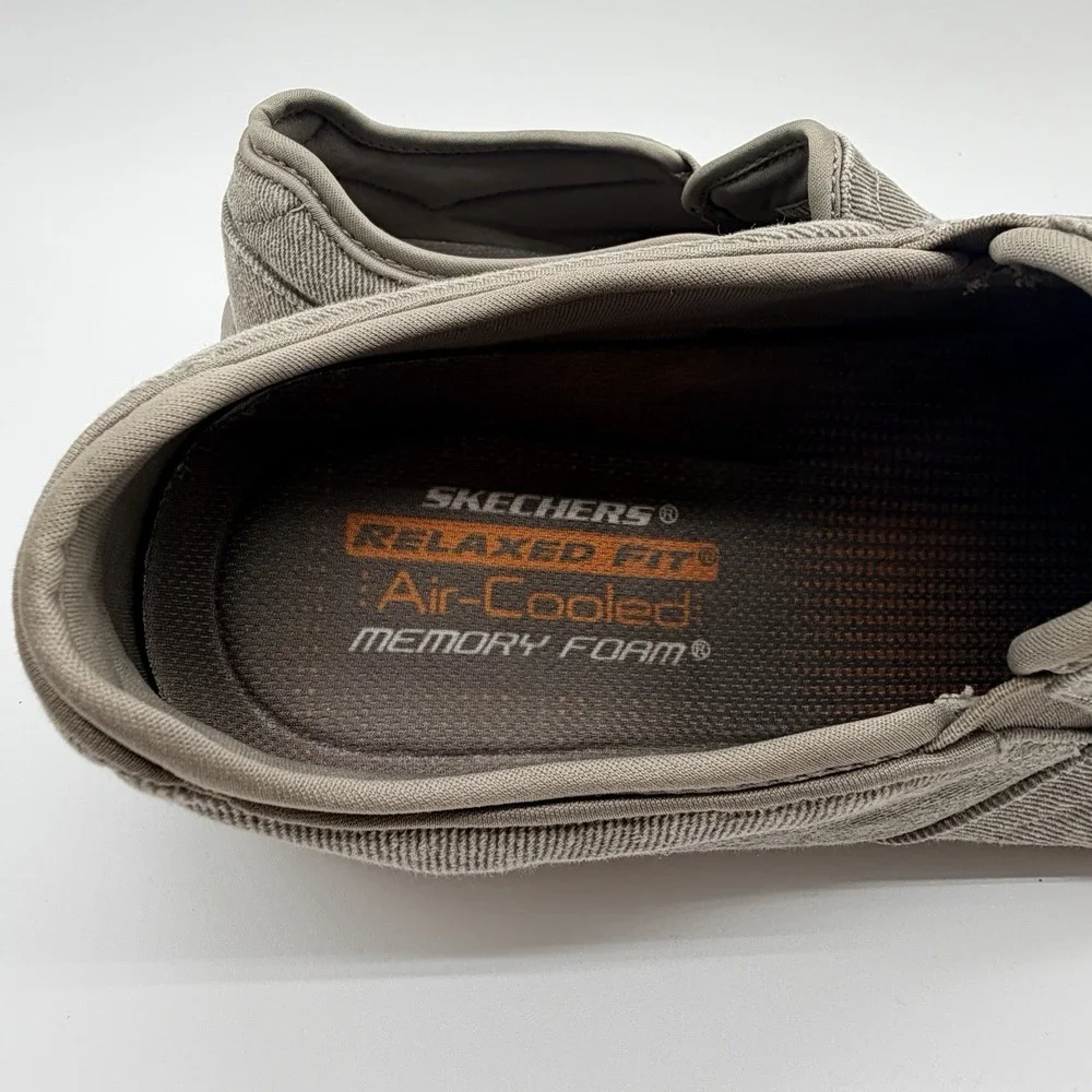 Skechers Shoes Men's Size 13 Beige Relaxed Fit Air-Cooled Memory Foam